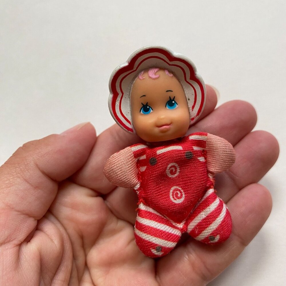 Galoob So Small Babies Patsy Peppermint Mini Doll Toy 1989 - Picture 2 of 3